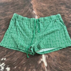 Emerald Patterned Women's Athletic Shorts